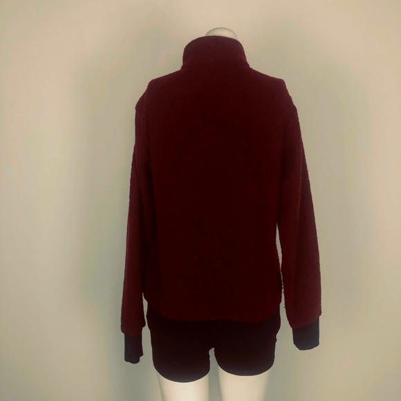 Patagonia Woolyester Fleece Jacket Coat Oxide Red - Picture 5 of 6